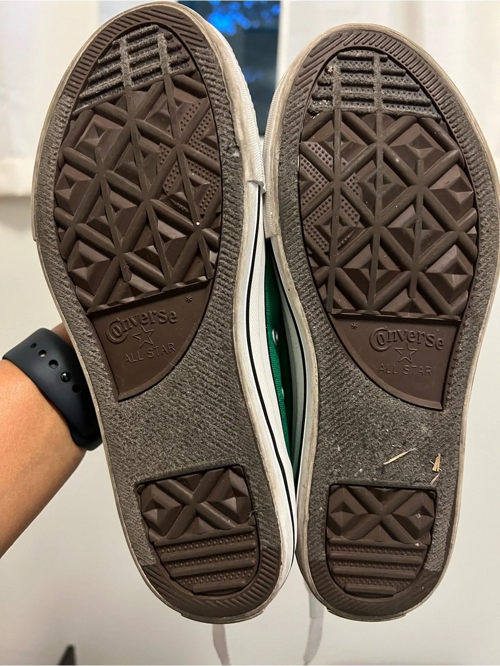 Converse Kids Low-Top Sneakers in Green with White Accents